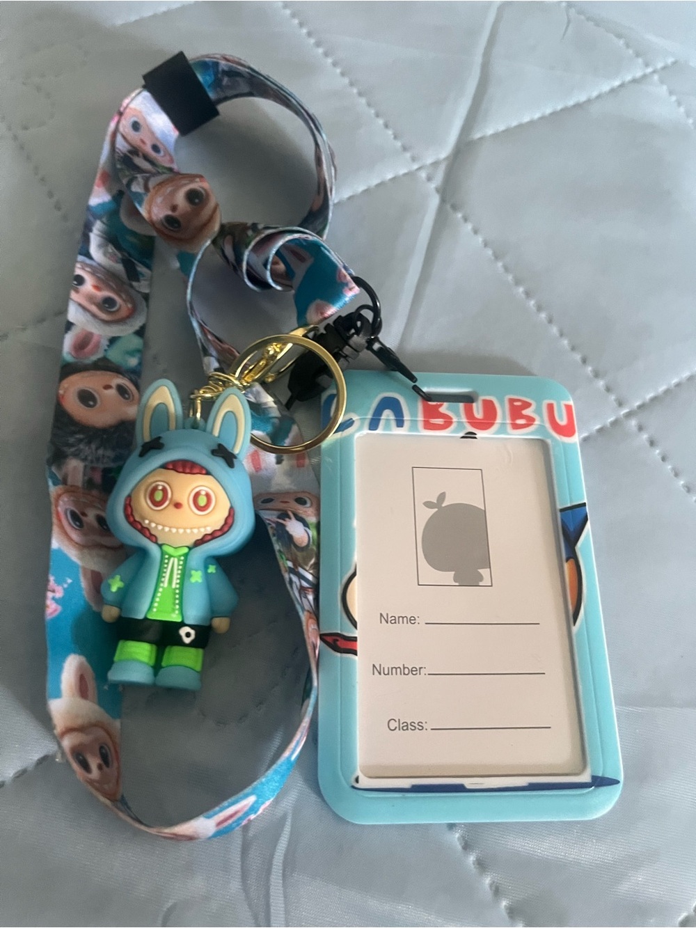 Brand New Labubu Lanyard & ID Holder Keychain